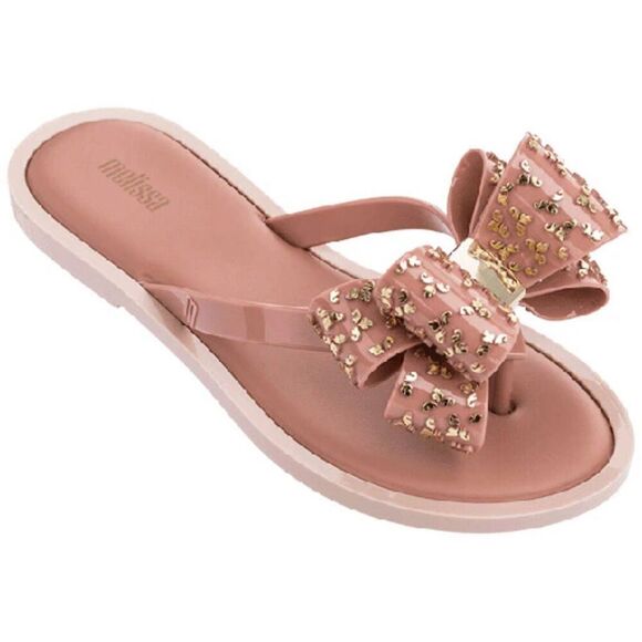 Melissa Sweet AD jelly flip flow bow sandal shoe - Picture 2 of 9